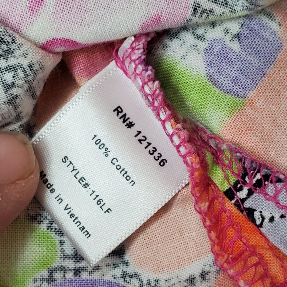 Koi Women Scrub Top S Pink Floral Mock Wrap Coquettecore Button PO#1462 - Picture 4 of 10